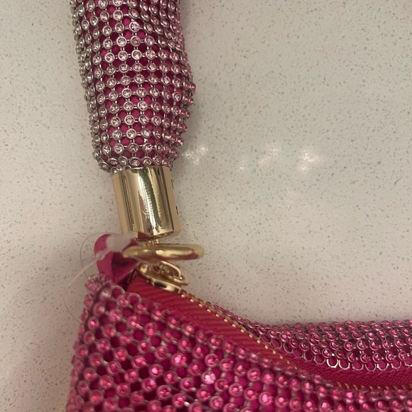 OMBRÉ BARBIE PINK SHIMMER BAG! Zip closure! New tags! Beautiful - Picture 5 of 8